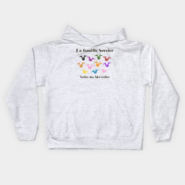 La famille Sorcier - Vallée des Merveilles Kids Hoodie by Babush-kat